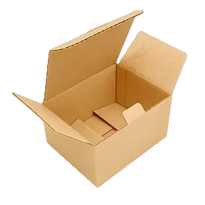 Cajas de cartón microcorrugado con cierre galeno americano para productos diversos y delivery